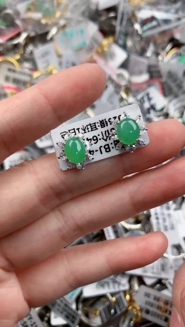 银S925镶嵌戒指翡翠1111     7