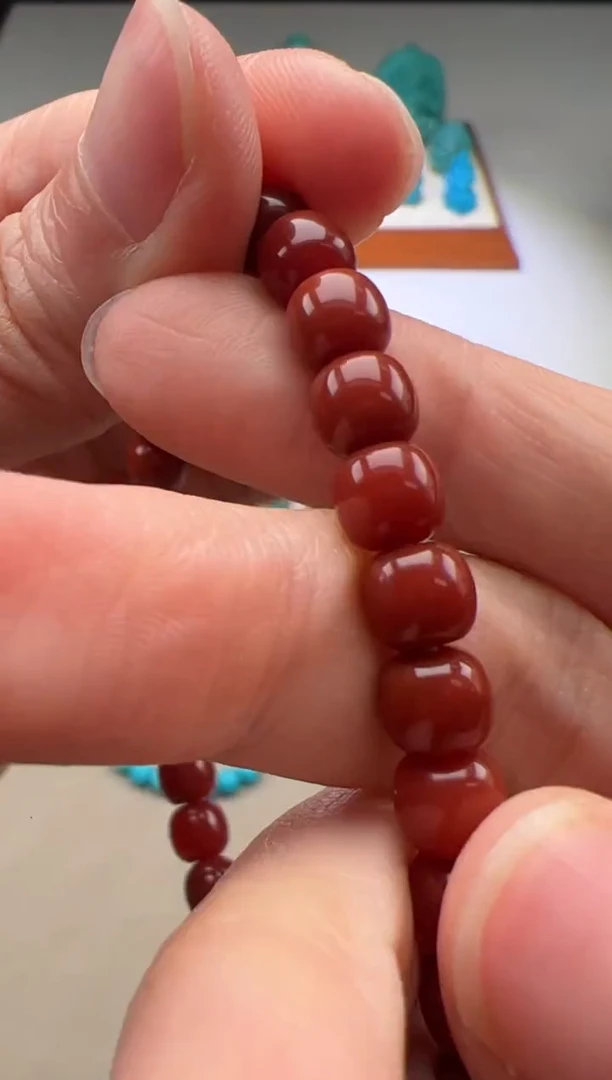 【闪购商品】南红玛瑙手串手串18K金镶嵌手串手串