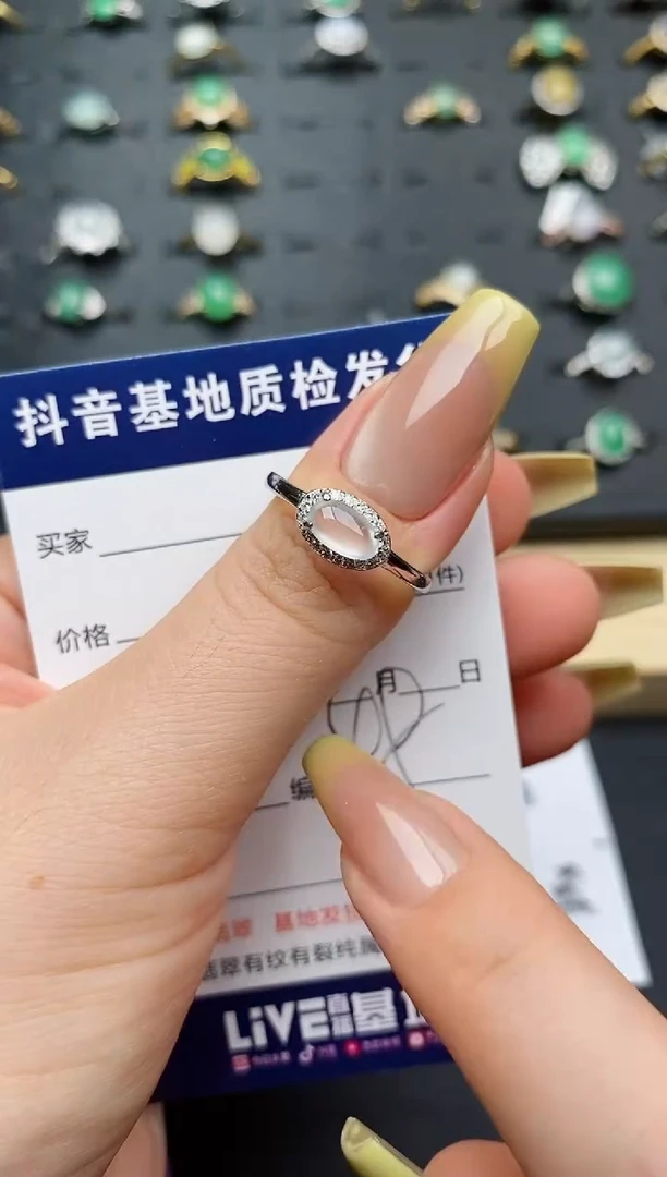 翡翠戒指银S925镶嵌..............