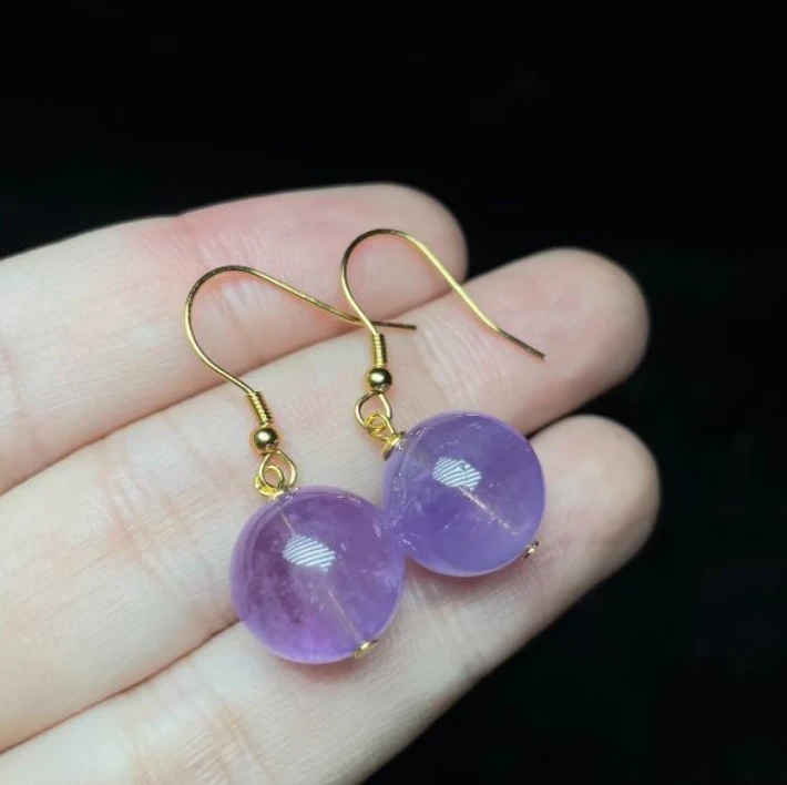 紫水晶耳钩 紫水晶耳钩