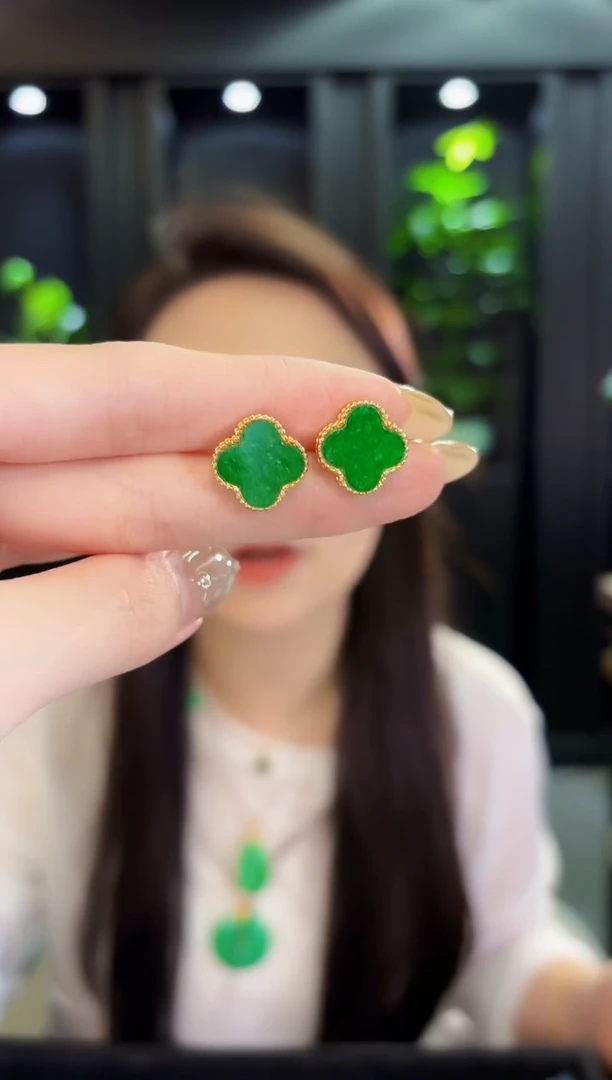 翡翠未镶嵌耳饰缅料A货/多样性发货/一件