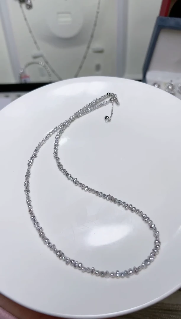 【闪购商品】海水珍珠颈饰银S925镶嵌12