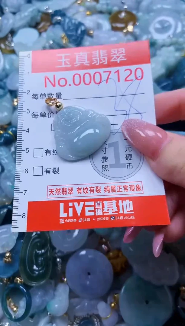翡翠未镶嵌吊坠(不含链)7120