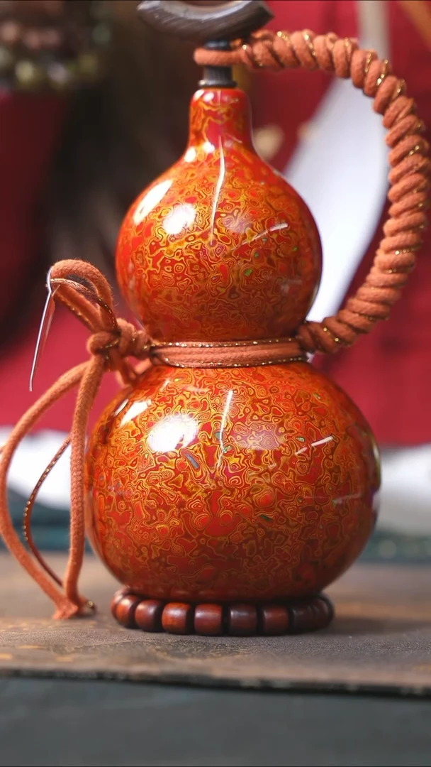 【闪购商品】WZ192漆艺酒葫芦不包手串及旋转底座