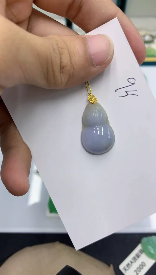 颈饰18K金镶嵌翡翠琴**欢111111111