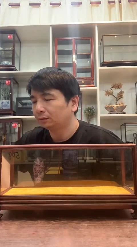 红酸枝木类玻璃罩508