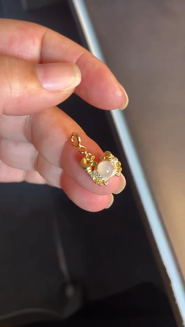 吊坠(不含链)银S925镶嵌翡翠1