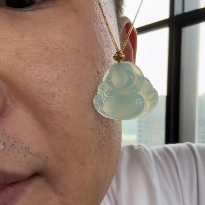 【杰缘珠宝】天然A货翡翠冰晴佛公吊坠 多样性发一件