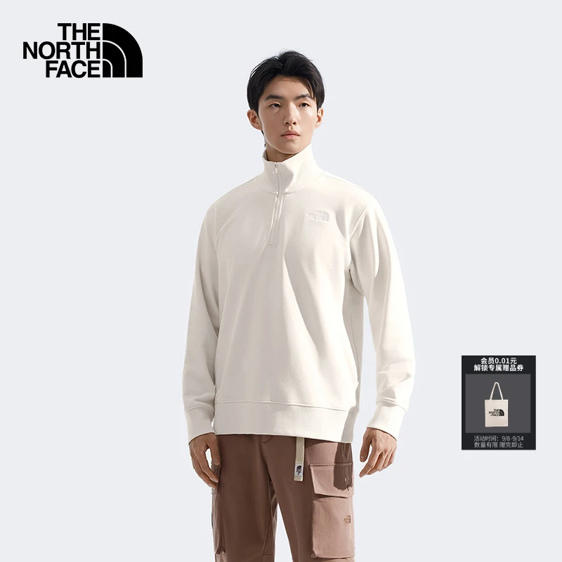 北面男立领半拉链套头针织衫上衣卫衣户外新款TheNorthFace|89YZ