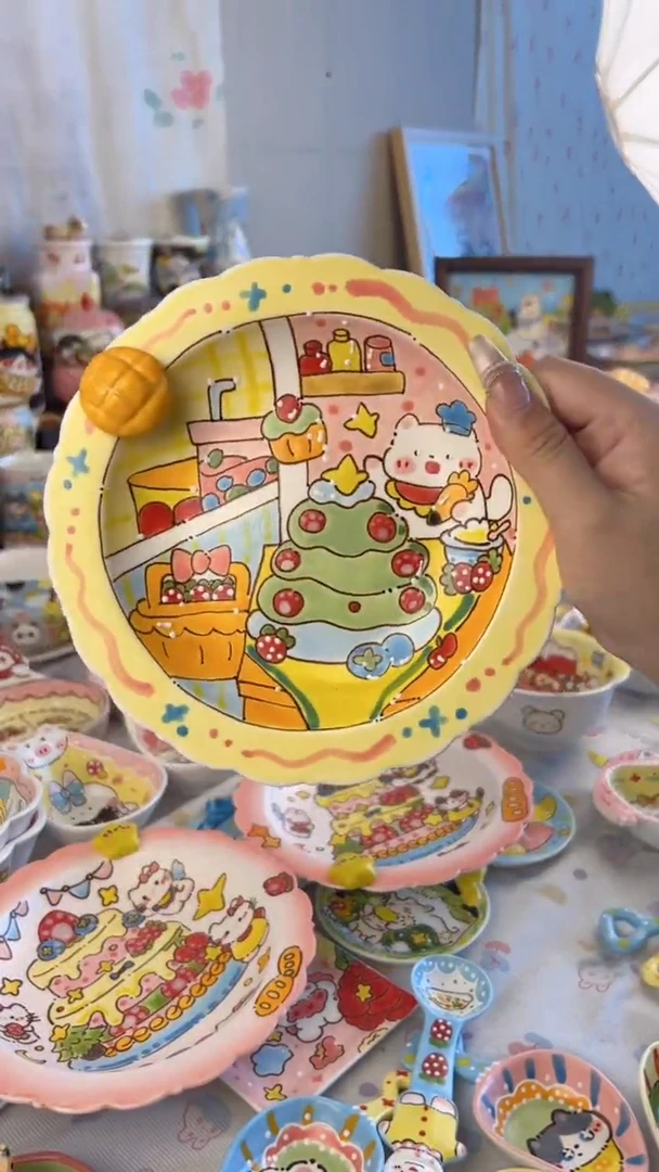 杯子陶景德镇陶瓷手绘微瑕处理