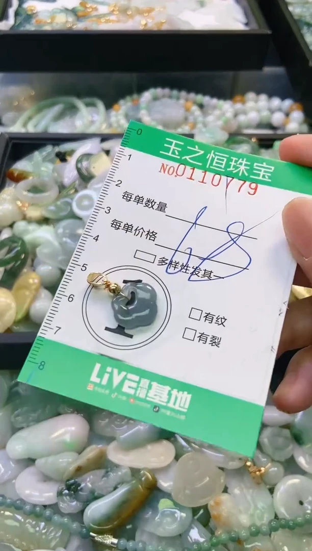 翡翠未镶嵌颈饰闪购0110779
