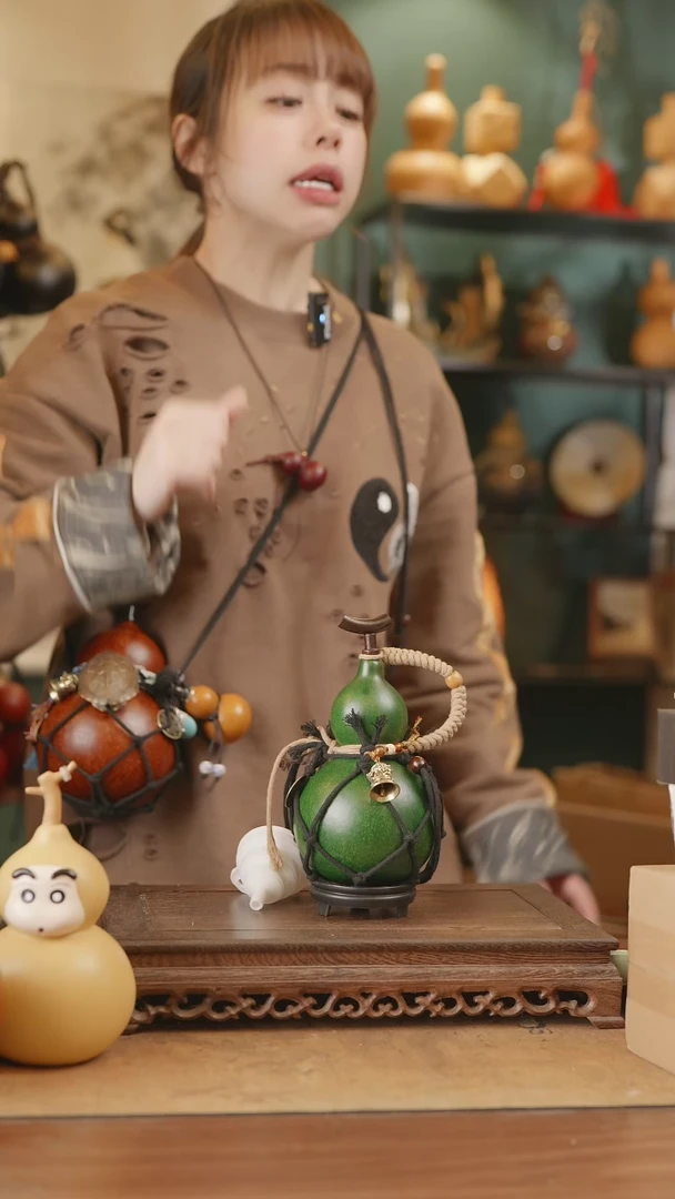 【闪购商品】125号精品天然大漆工艺防渗内胆酒葫芦~