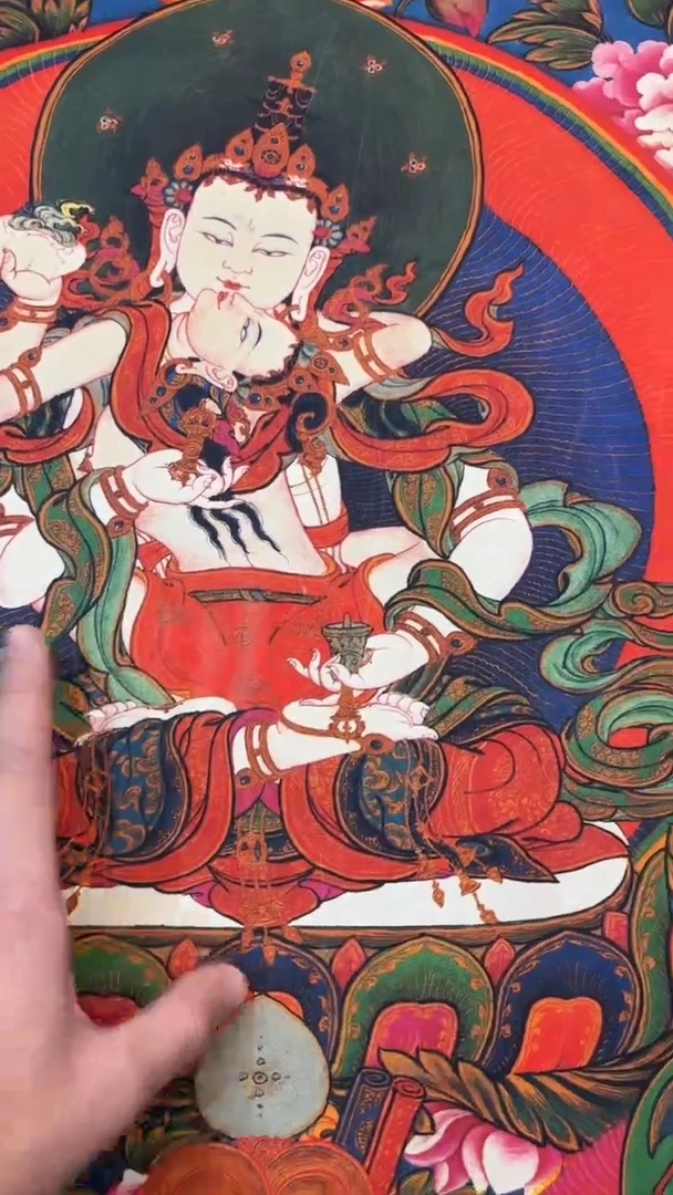 装裱画唐卡藏艺术阁手绘作品TK16018