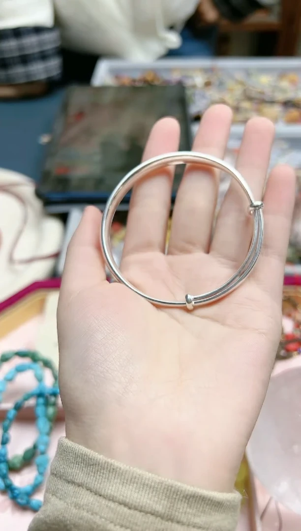 【闪购商品】足银手镯足银可调节圈口手镯*1 LP