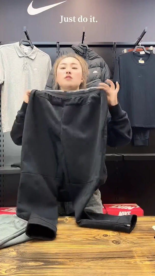 2123 华夫格子长裤XL码150-170斤 不退换