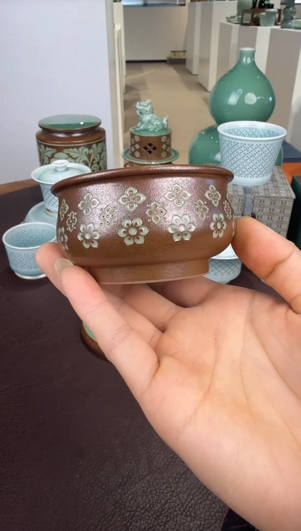 青瓷手工茶器包邮