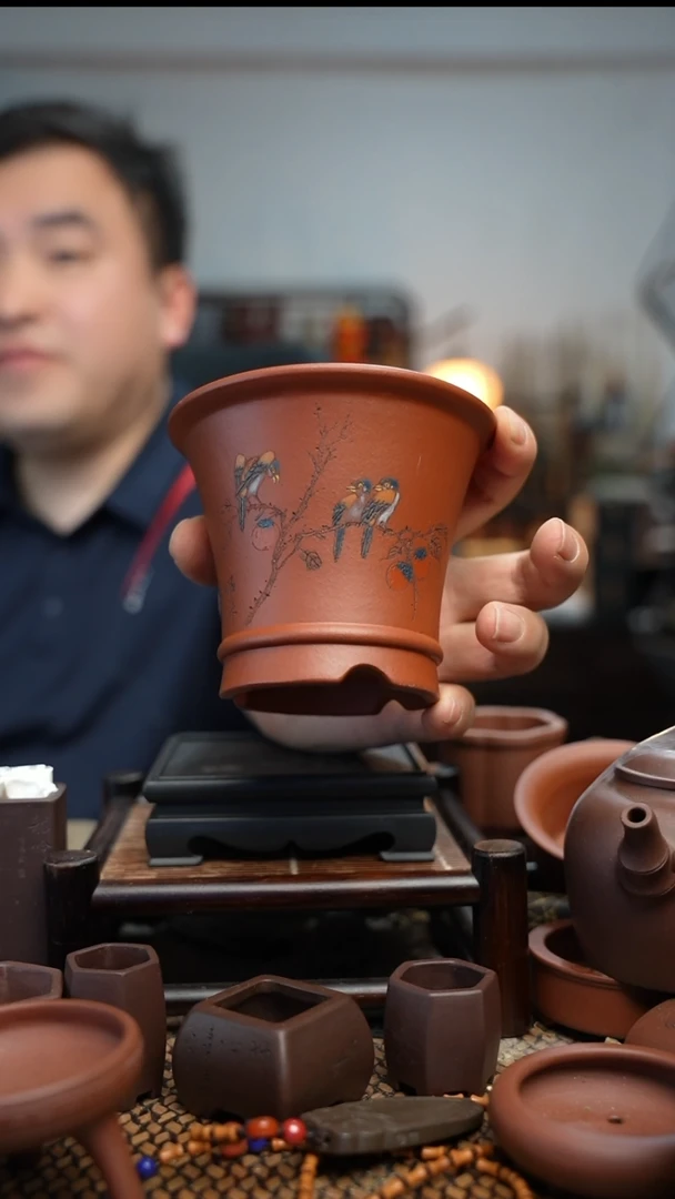 紫砂花盆長木軒精品紫砂