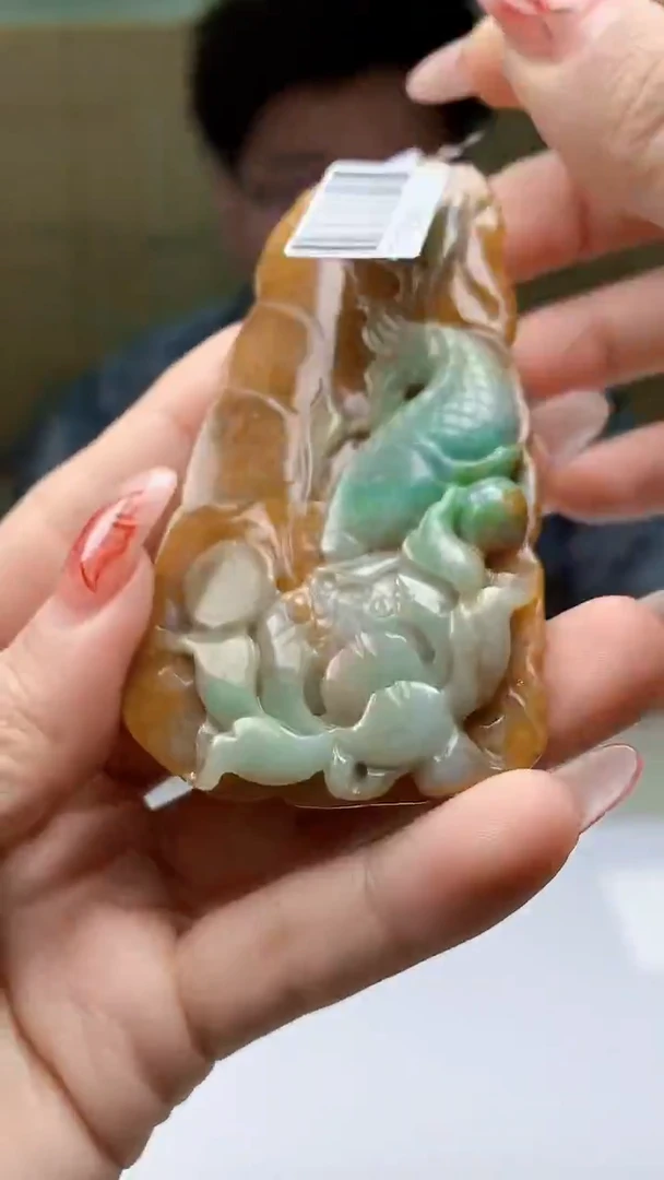 【闪购商品】定制翡翠未镶嵌4688ty-毛货挂件81