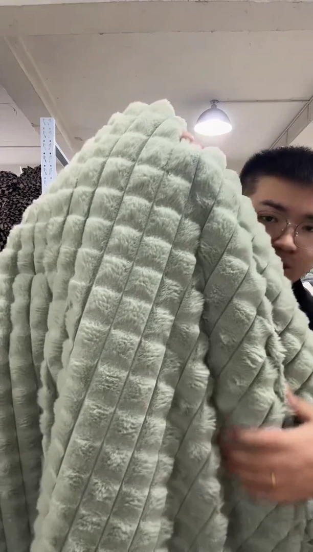 兔毛【高货兔兔被2x2.3米】外贸原单毛毯被加厚加密款巨暖和