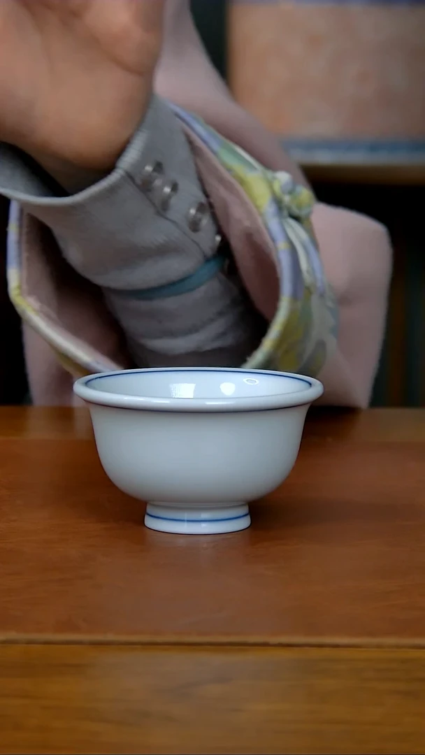 【闪购商品】陶瓷白胎小压手杯（柴窑）