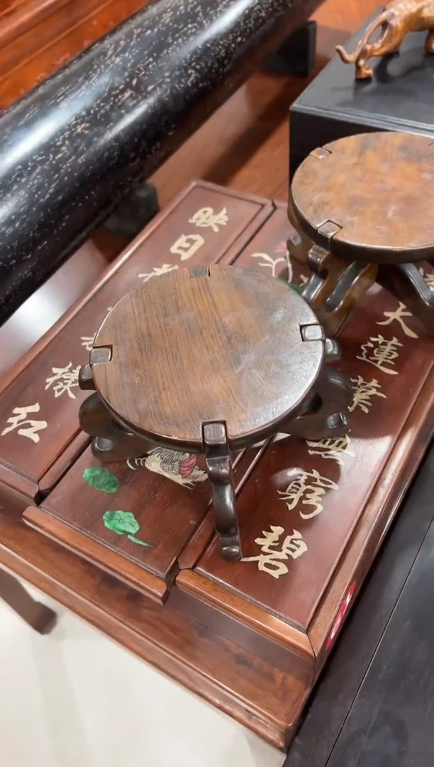木花梨可拆小花架1