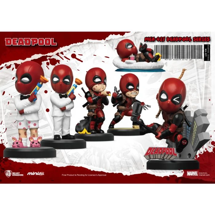 野兽王国MEA-027 死侍系列盲盒动漫角色潮玩摆件手办玩具