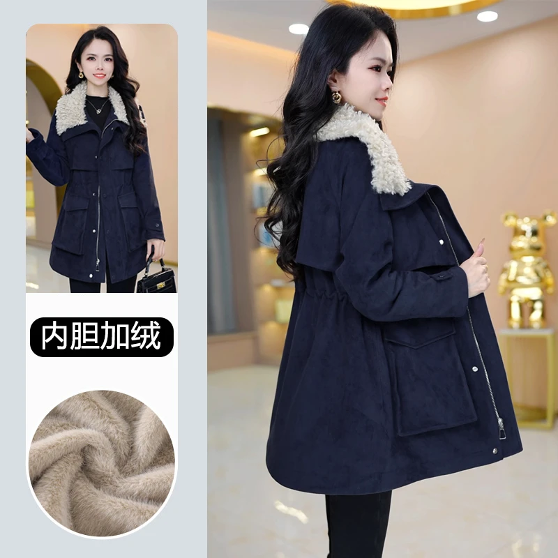 现货发【加绒加厚】派克服气质时尚大气显瘦派克服M-4XL-28388