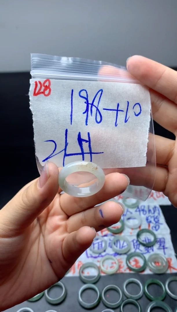 定制翡翠未镶嵌戒圈21#208毛货需精细抛光