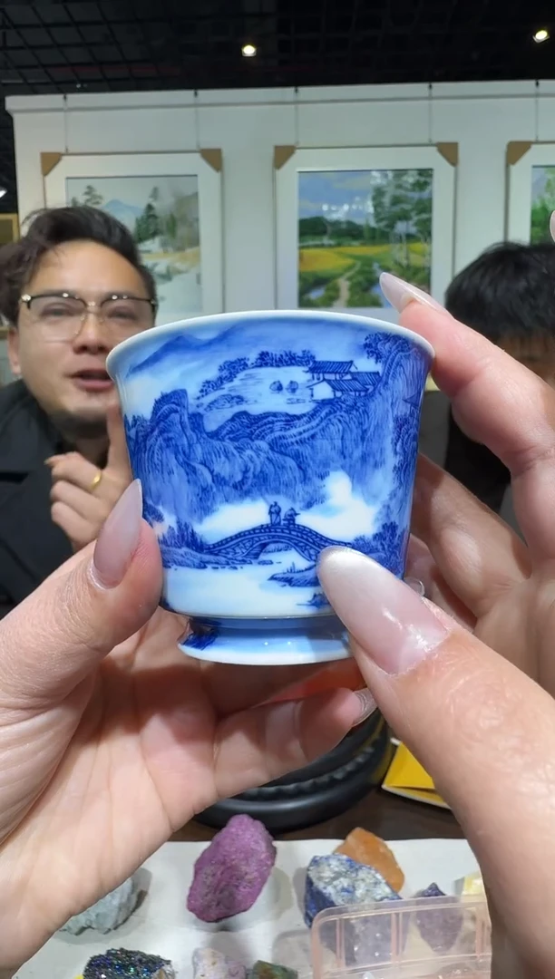 摆件陶郭晋陶瓷流水-48