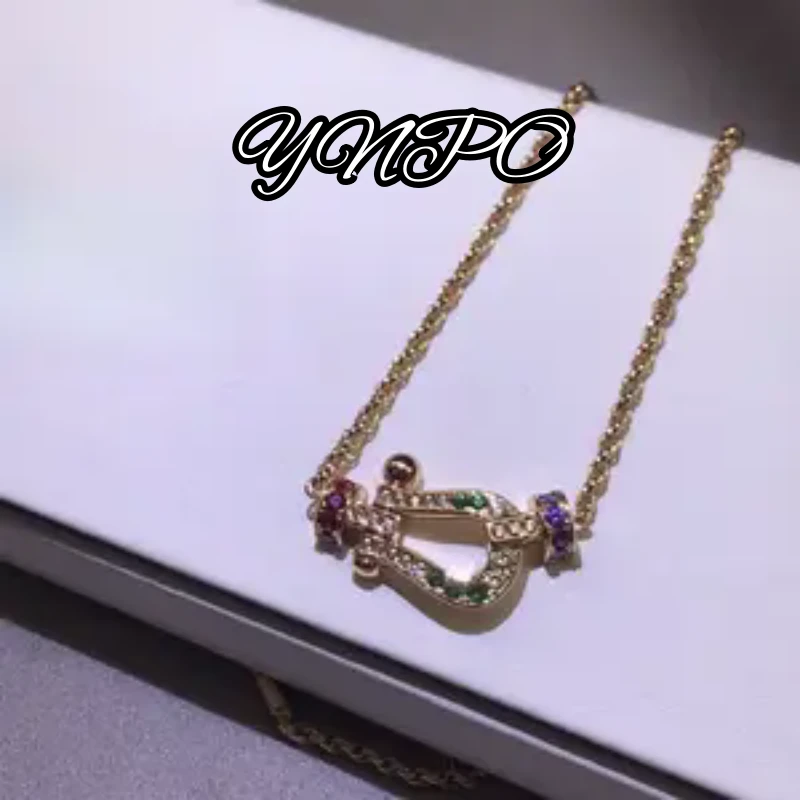 简约 经典 登 彩色钻项链