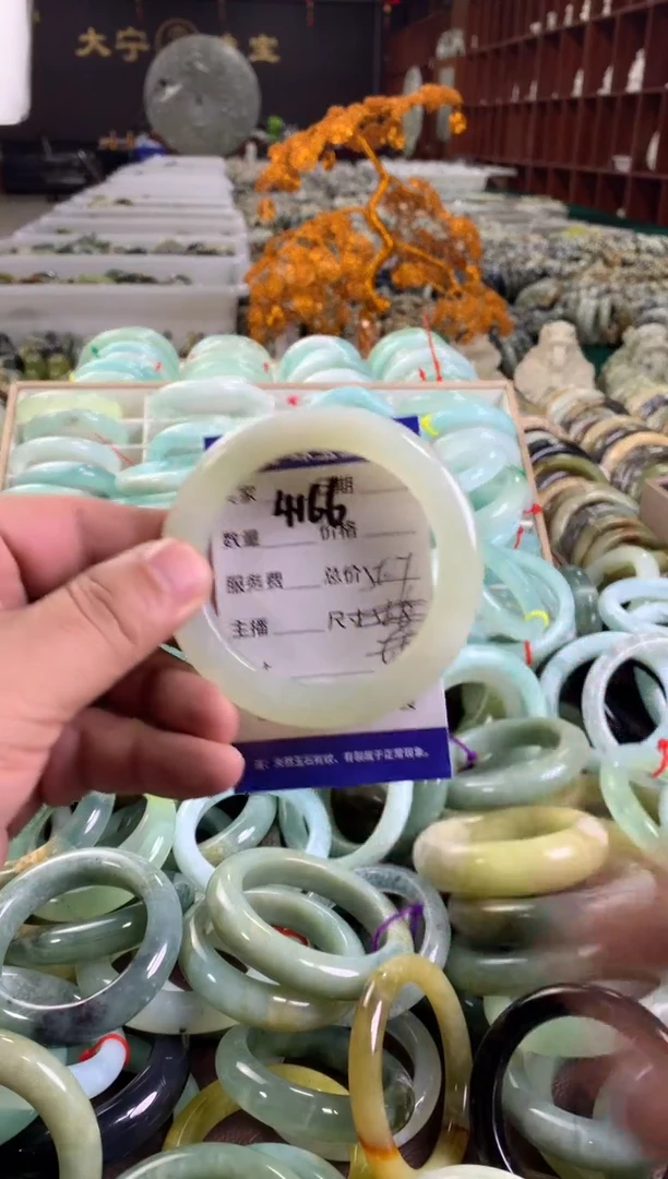 蛇纹石玉未镶嵌手镯4166