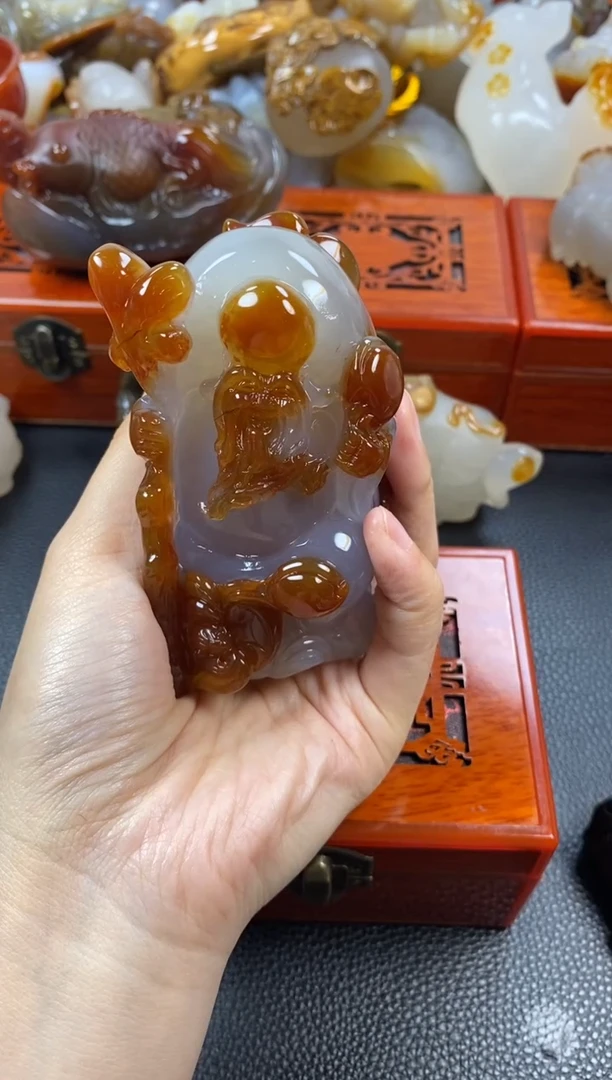 玛瑙/玉髓摆件未镶嵌快*林1