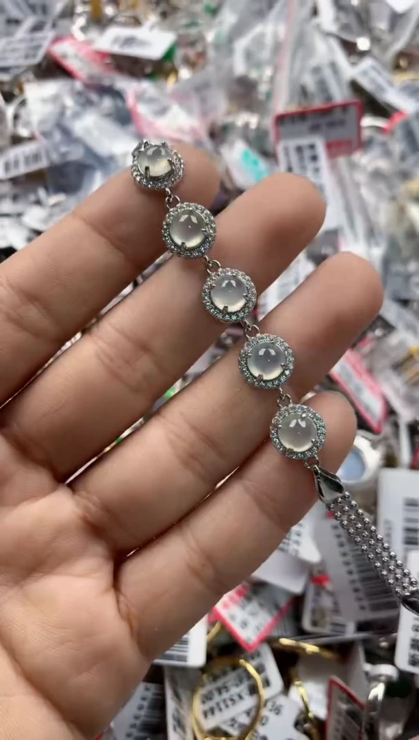银S925镶嵌戒指翡翠11        8