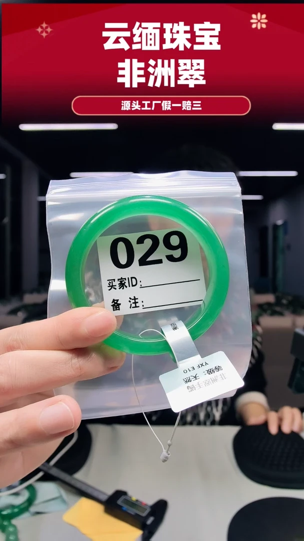 未镶嵌手镯石英质玉（非洲翠）60圈口029