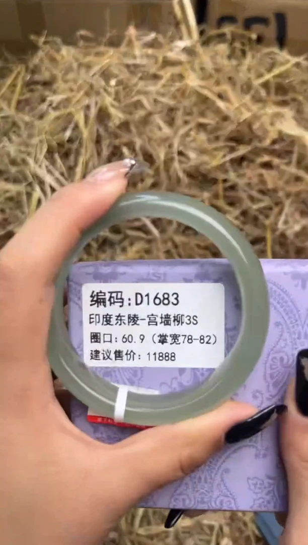 未镶嵌手镯石英质玉D1683-60.9