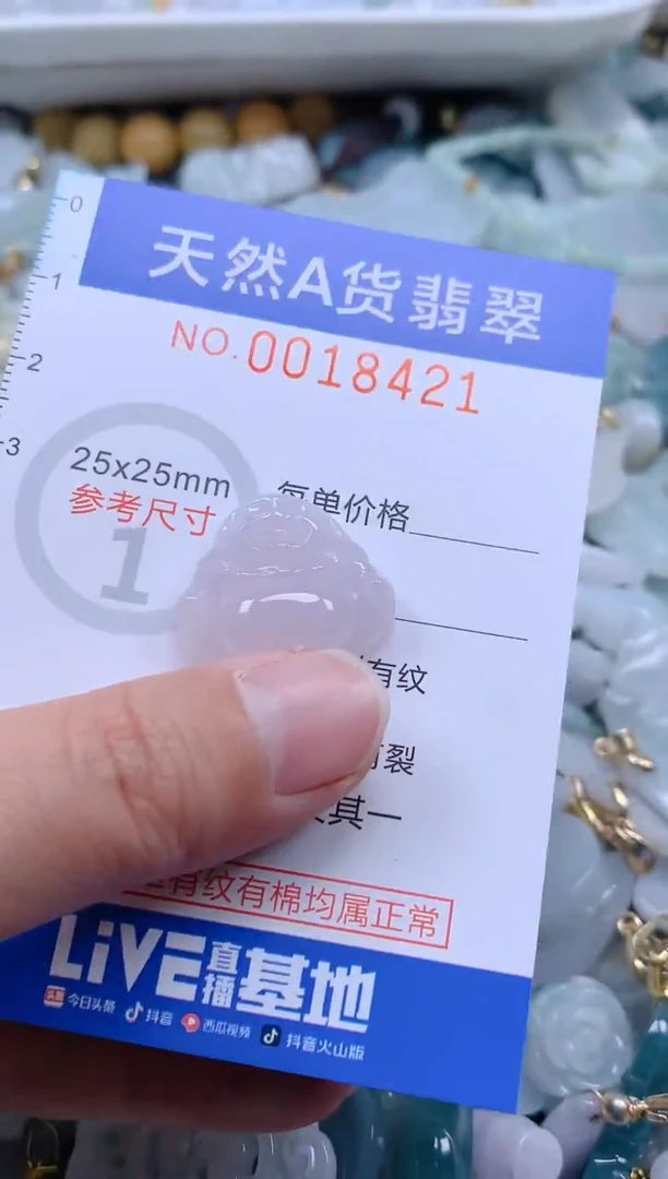 翡翠未镶嵌吊坠(不含链)1