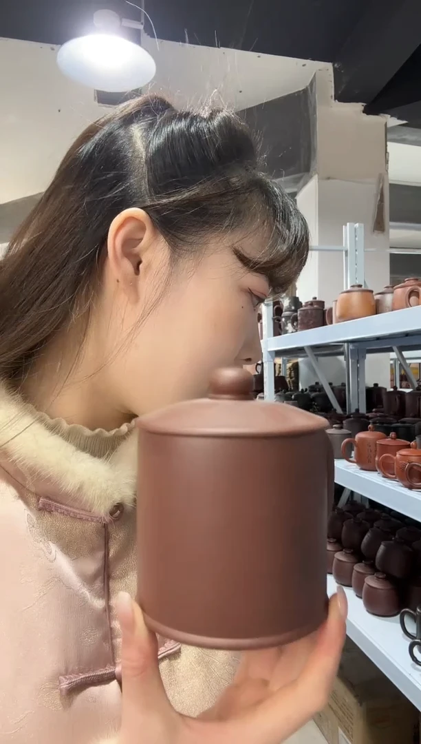 【闪购商品】紫砂盖杯紫砂盖杯紫泥光素