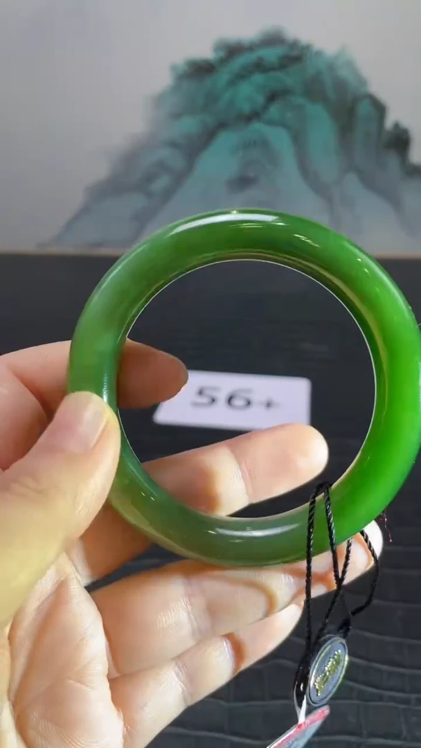 未镶嵌手镯和田玉（碧玉）车*子56+