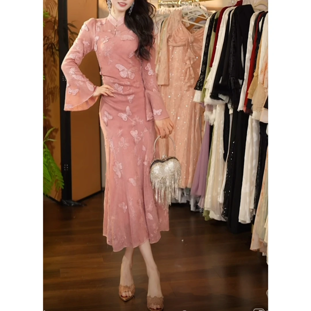 温迪定制-676羽化成蝶 N380连衣裙