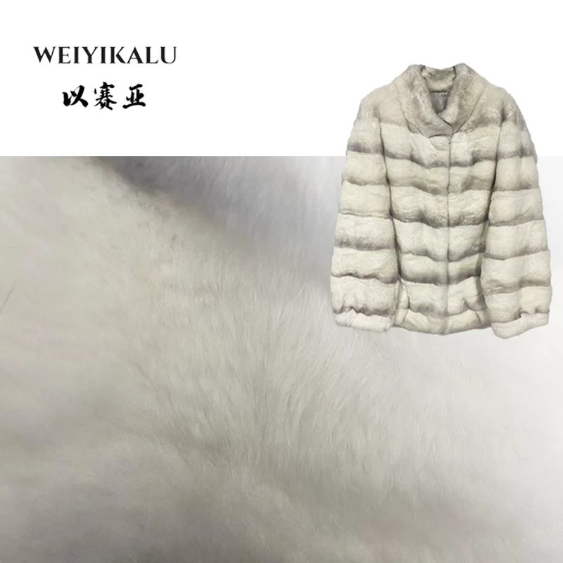 以赛亚 反季清仓 25年AT皮草休闲时尚龙猫兔毛皮毛一体外套女2701