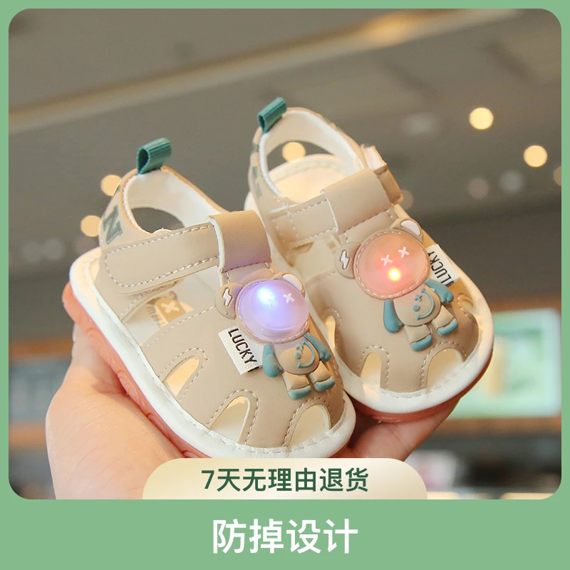 婴幼儿软底学步鞋男女宝宝夏季防滑透气凉鞋外穿轻便舒适防掉鞋子