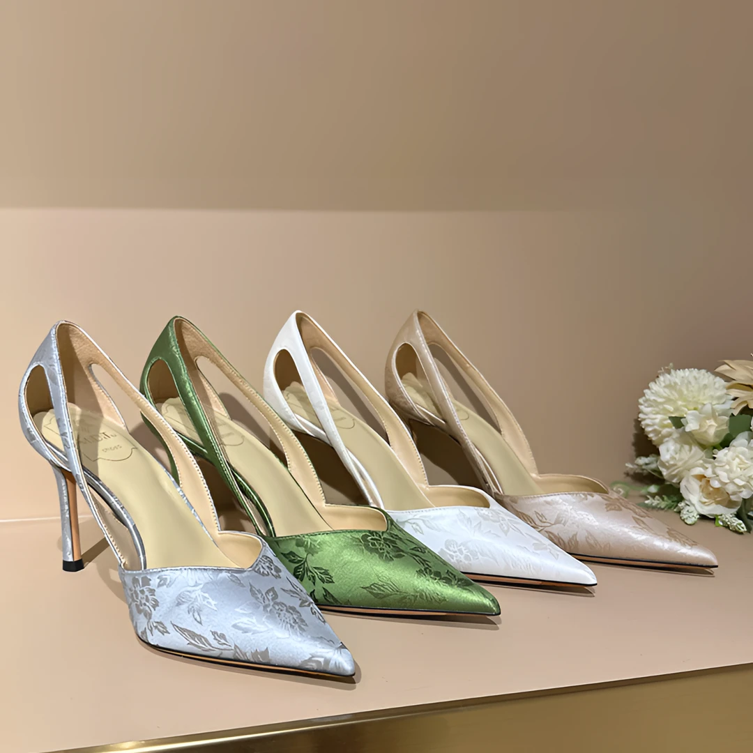 【米蒂图】国风之美 国风百搭气质尖头小众高跟细跟女鞋