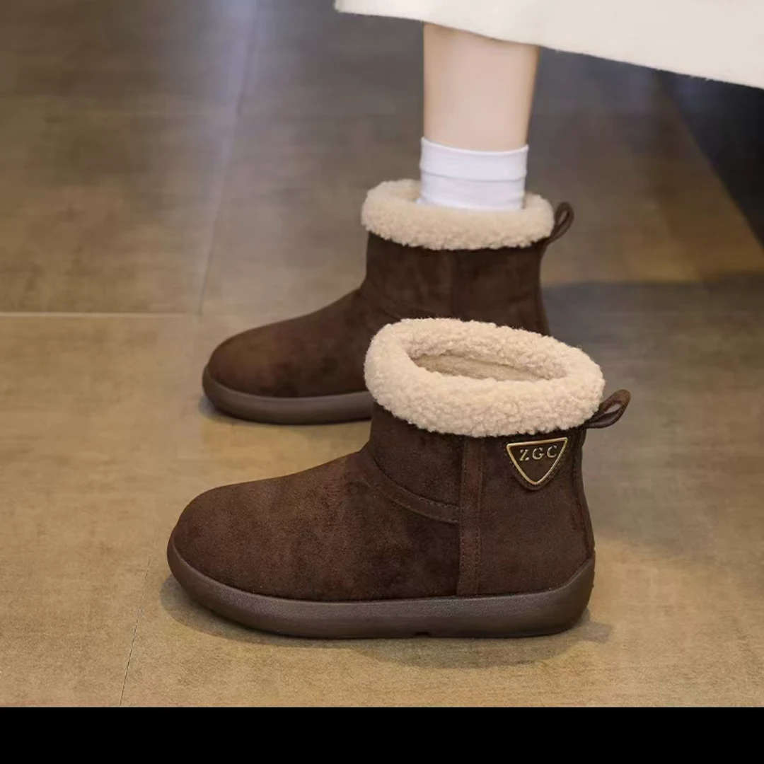 纯色冬季韩版雪地靴棉鞋805