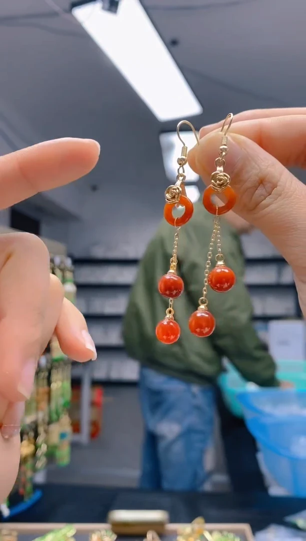 【闪购商品】翡翠耳饰合金288翡翠耳钩