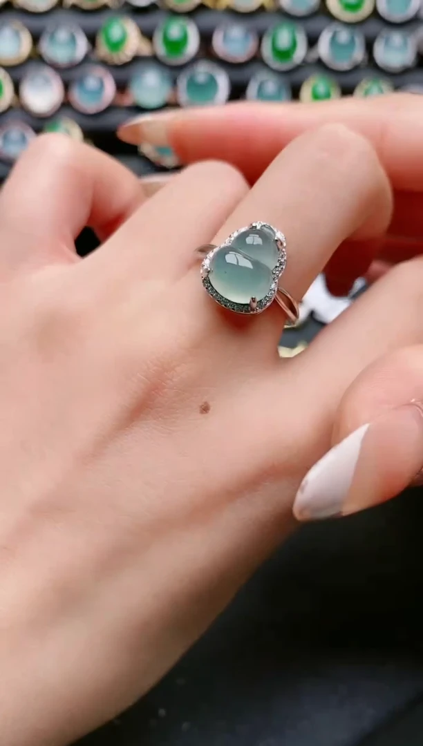 【闪购商品】翡翠戒指银S925镶嵌1111111