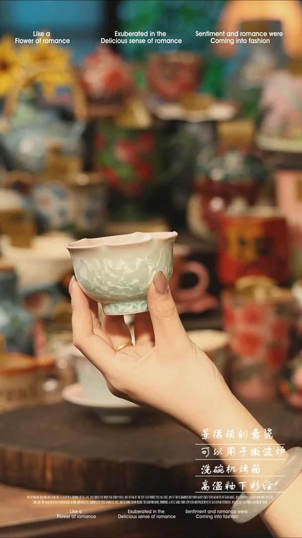 陶瓷景德镇高温釉下彩手工手绘款式