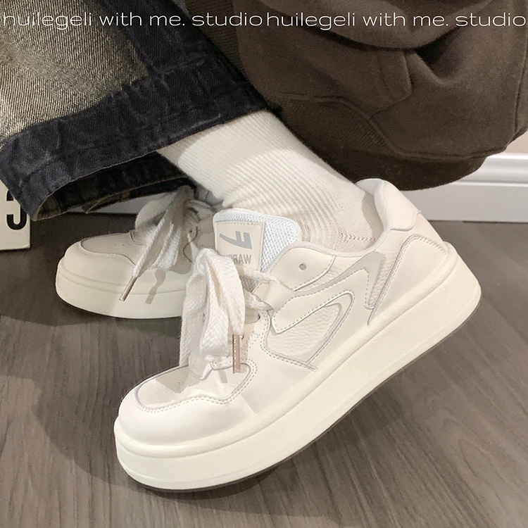 回力女鞋小白鞋女2025新款秋季学生百搭鞋子港风ins小众厚底板鞋