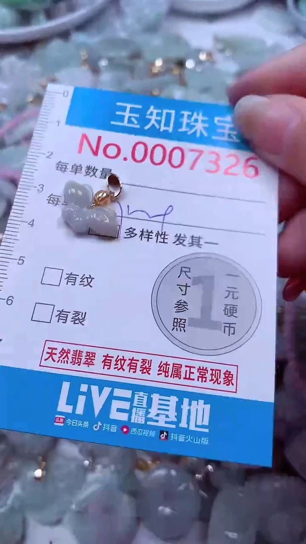吊坠(不含链)未镶嵌翡翠7326