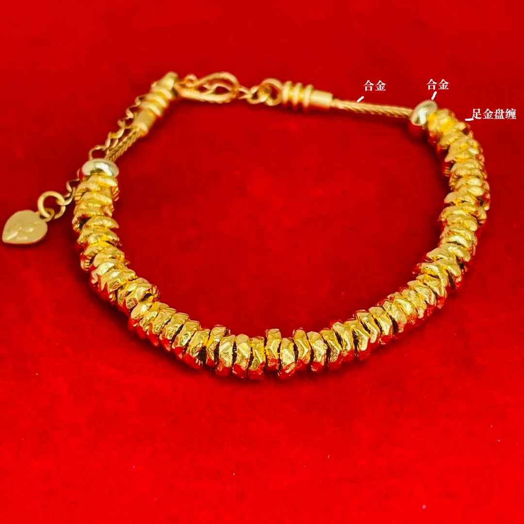 足金999盘缠卡5-6mm赠DIY链子DIY经典搭配系列60