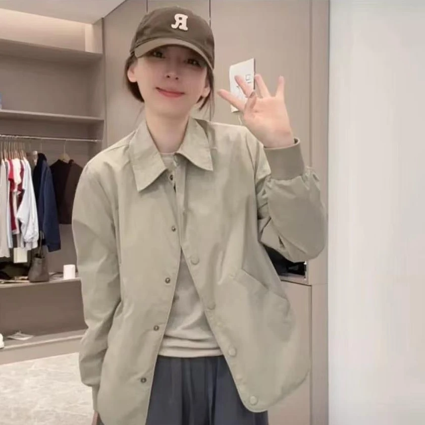 【运费补贴6米】女款春秋季短款时尚衬衫百搭薄款开衫气质上衣